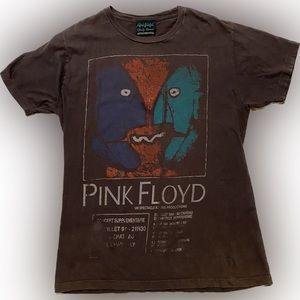 Pink Floyd The Division Bell Tour tee shirt, vintage, faded black, size large